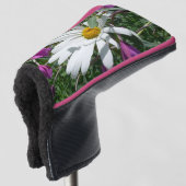 Daisy en Fireweed Wildflower Golfheadcover (3/4 voorkant)