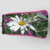 Daisy en Fireweed Wildflower Golfheadcover (Voorkant)