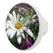 Daisy en Fireweed Wildflower Keramische Knop (Rechts)