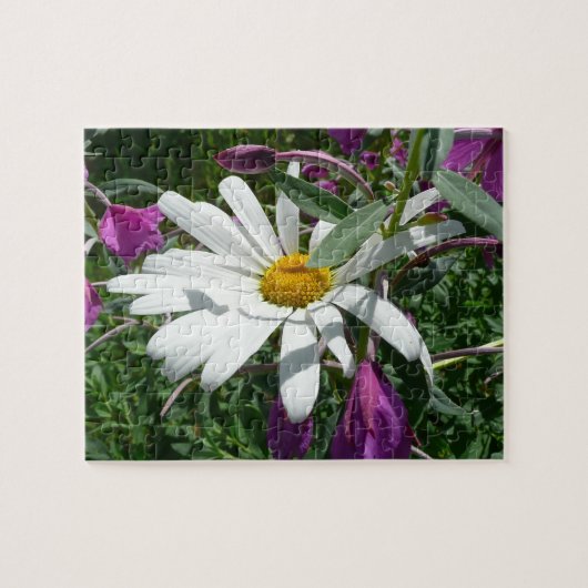 Daisy en Fireweed Wildflower Legpuzzel (Horizontaal)