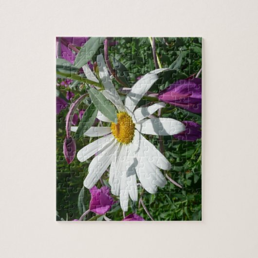Daisy en Fireweed Wildflower Legpuzzel (Verticaal)