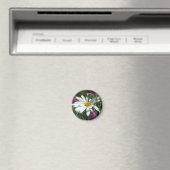 Daisy en Fireweed Wildflower Magneet (Insitu (Vaatwasser))