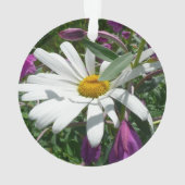 Daisy en Fireweed Wildflower Ornament (achterkant)