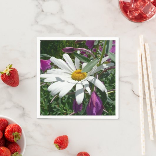 Daisy en Fireweed Wildflower Servetten (Insitu)