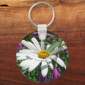 Daisy en Fireweed Wildflower Sleutelhanger (Voorkant)