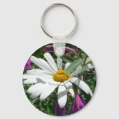 Daisy en Fireweed Wildflower Sleutelhanger (Achterkant)