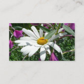 Daisy en Fireweed Wildflower Visitekaartje (Achterkant)