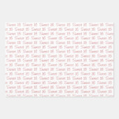 Daisy en Heart Sweet Sixteen Inpakpapier Vel (Voorkant 2)