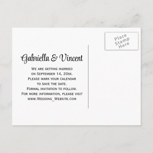 Daisy en Hoefijzer Westerne Wedding sparen de Datu Aankondigingskaart (Achterkant)