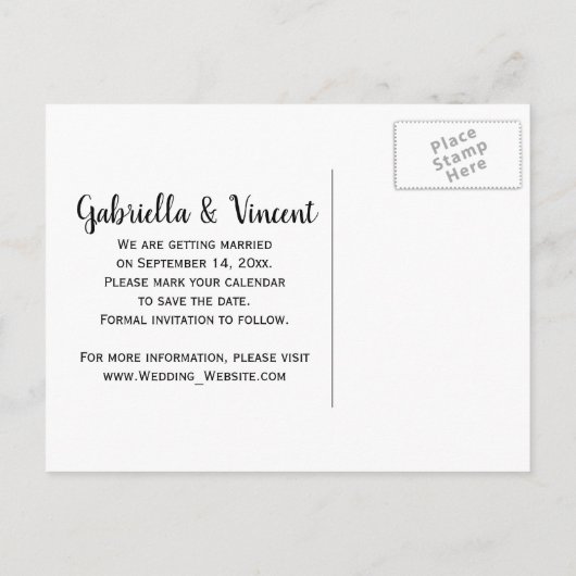 Daisy en Hoefijzer Westerne Wedding sparen de Datu Aankondigingskaart (Achterkant)