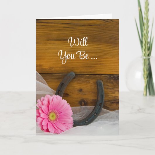 Daisy en Hoefijzer zullen je zijn mijn Bridesmaid (Voorkant)