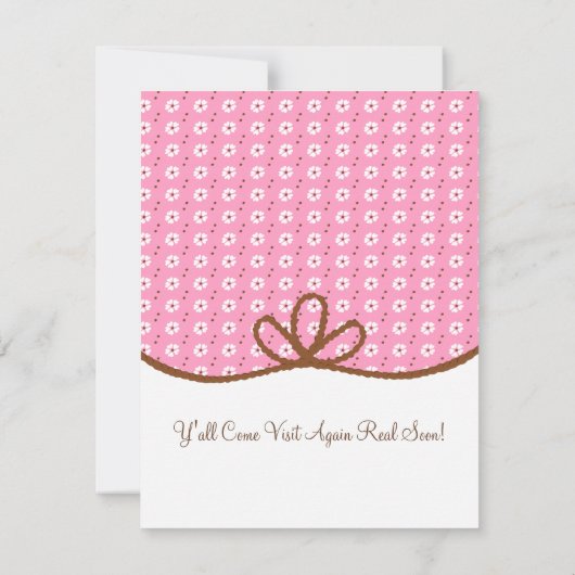 Daisy en Lasso Cowgirl Boot Kaart (Achterkant)