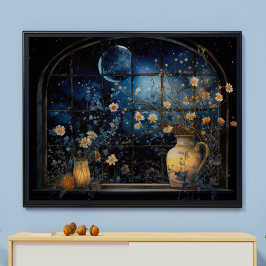 Daisy en Moon Window Decoupage Tissuepapier