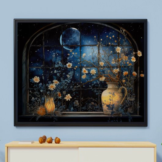 Daisy en Moon Window Decoupage Tissuepapier