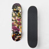 Daisy en paarse bloemen persoonlijk skateboard (Voorkant)