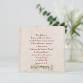 Daisy en Pearl Vow Renewal Uitnodiging (Staand voorkant)