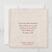 Daisy en Pearl Vow Renewal Uitnodiging (Achterkant)