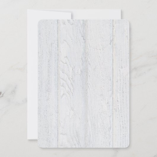 daisy en polka dot lint op houtverjaardag uitnodig kaart (Achterkant)