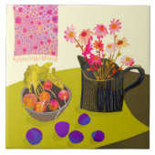 Daisy en Radish Kitchen Trivet Tegeltje (Voorkant)