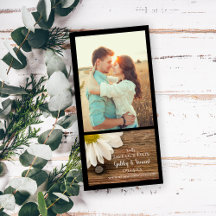 Daisy en schuur hout landelijke trouw save the dat