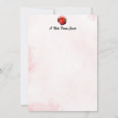 Daisy en Strawberry Flat Note Kaarten Notitiekaartje (Achterkant)