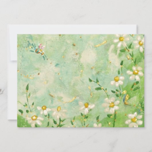 Daisy en uitnodiging voor bijen (Voorkant)