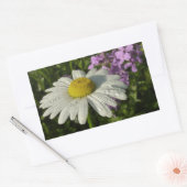 Daisy en Zomer Lila Wildflower Rechthoekige Sticker (Envelop)