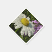 Daisy en Zomer Lila Wildflower Servet (Hoek)