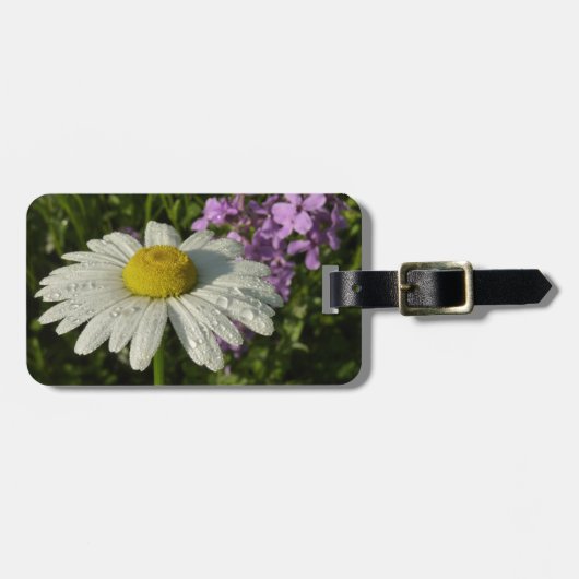 Daisy en Zomer Sering Botanisch Bagagelabel (Voorkant horizontaal)
