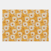 Daisy en Zonnebloem Gereed Leather Look Assortimen Inpakpapier Vel (Voorkant 2)