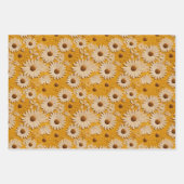 Daisy en Zonnebloem Gereed Leather Look Assortimen Inpakpapier Vel (Voorkant)