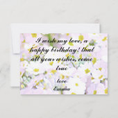 Daisy Ephemera vibrant color pink art (Achterkant)