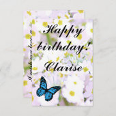 Daisy Ephemera vibrant color pink art (Voorkant / Achterkant)