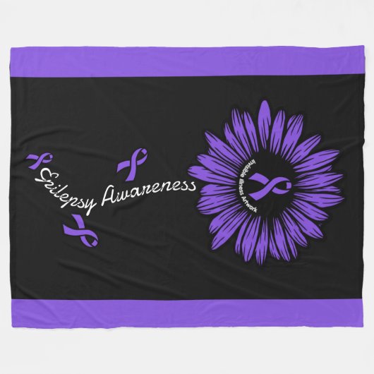 Daisy...Epilepsy Fleece Deken (Voorkant (Horizontaal))