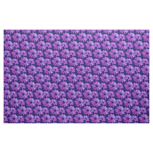 Daisy Fabric Blue Daisy Fabric Cotton of Poly Stof (Fat Quarter)