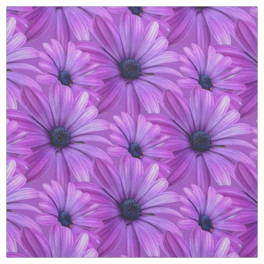 Daisy Fabric Paars Daisy Fabric Cotton of Poly Stof (Swatch)