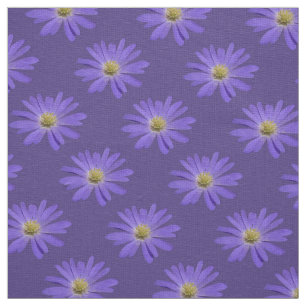 Daisy Fabric Paars Daisy Fabric Cotton of Poly Stof