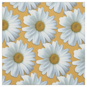 Daisy Fabric Yellow Daisy Fabric Cotton of Poly Stof
