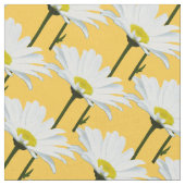 Daisy Fabric Yellow Daisy Fabric Cotton of Poly Stof (Close Up)