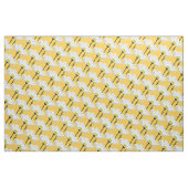 Daisy Fabric Yellow Daisy Fabric Cotton of Poly Stof (Fat Quarter)