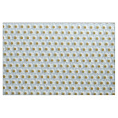 Daisy Fabric Yellow Daisy Fabric Cotton of Poly Stof (Fat Quarter)