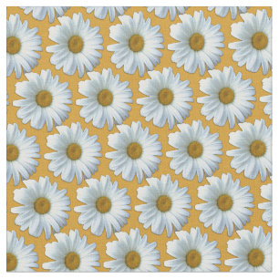 Daisy Fabric Yellow Daisy Fabric Cotton of Poly Stof