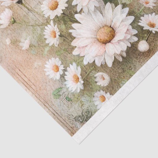 Daisy Fairy & Vlinder Script Ephemera Decoupage Tissuepapier (Detail)