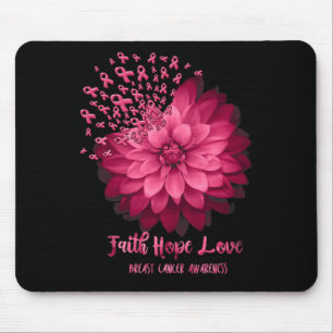 Daisy Faith Hope Love Breast Cancer Awareness Flow Muismat
