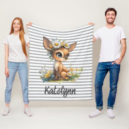 Daisy Fawn Knuffel Fleece Deken
