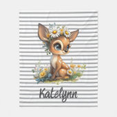 Daisy Fawn Snuggle Fleece Deken (Voorkant)