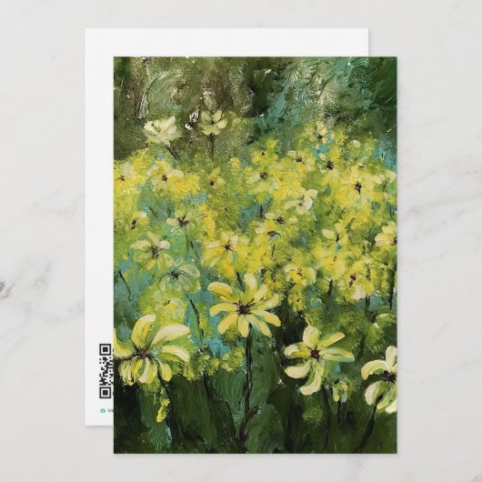 Daisy Field Bedankkaart (Voorkant / Achterkant)