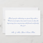 Daisy & Field Bloemen Boeket Bruiloft Bedankkaart (Achterkant)