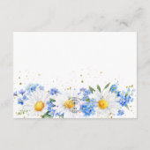 Daisy & Field Bloemen Boeket Bruiloft Receptie Informatiekaartje (Achterkant)