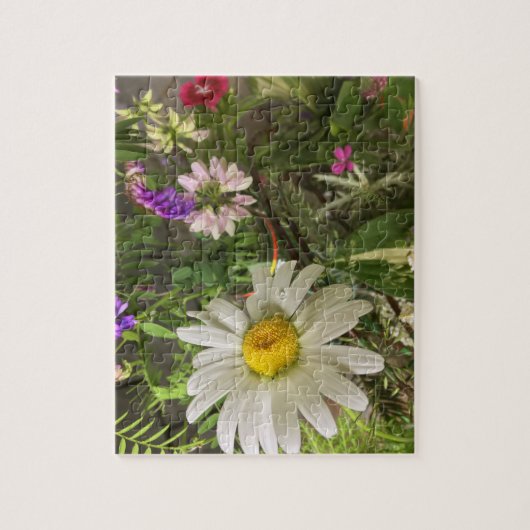 Daisy Field Flowers Legpuzzel (Verticaal)